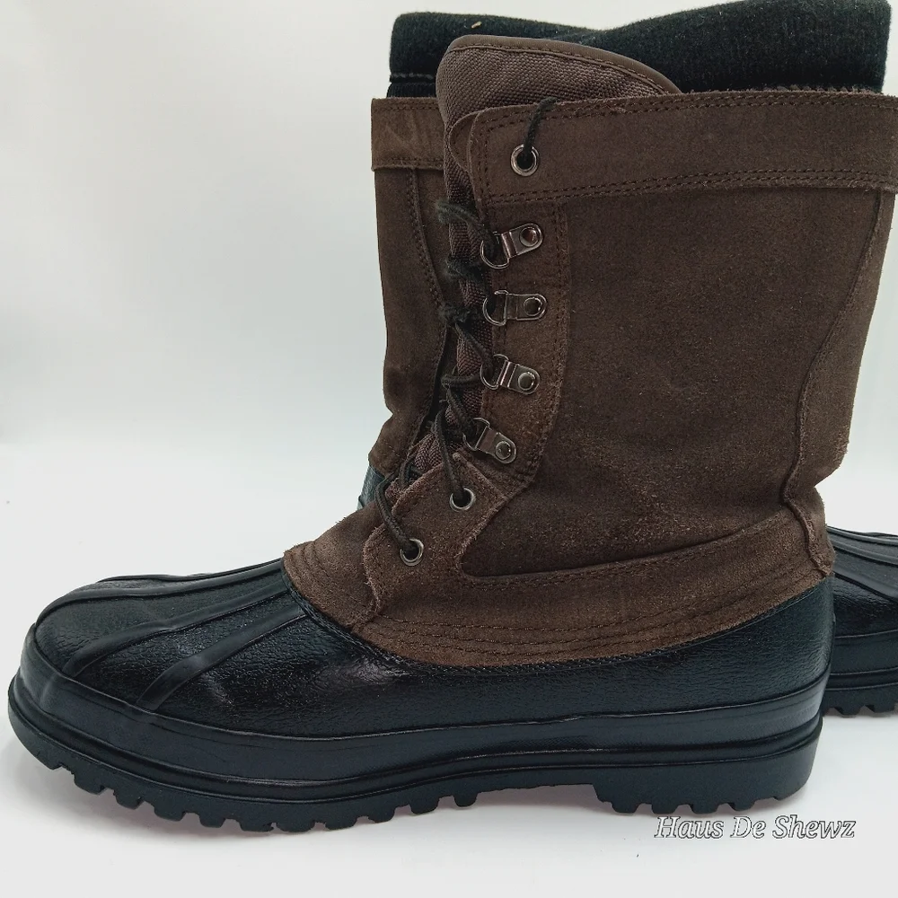 Brown and Black Men's Totes Boots